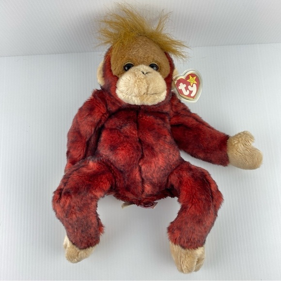 Ty Beanie Buddies Schweetheart Plush Vintage 1999 Monkey Valentines Red - Picture 2 of 11